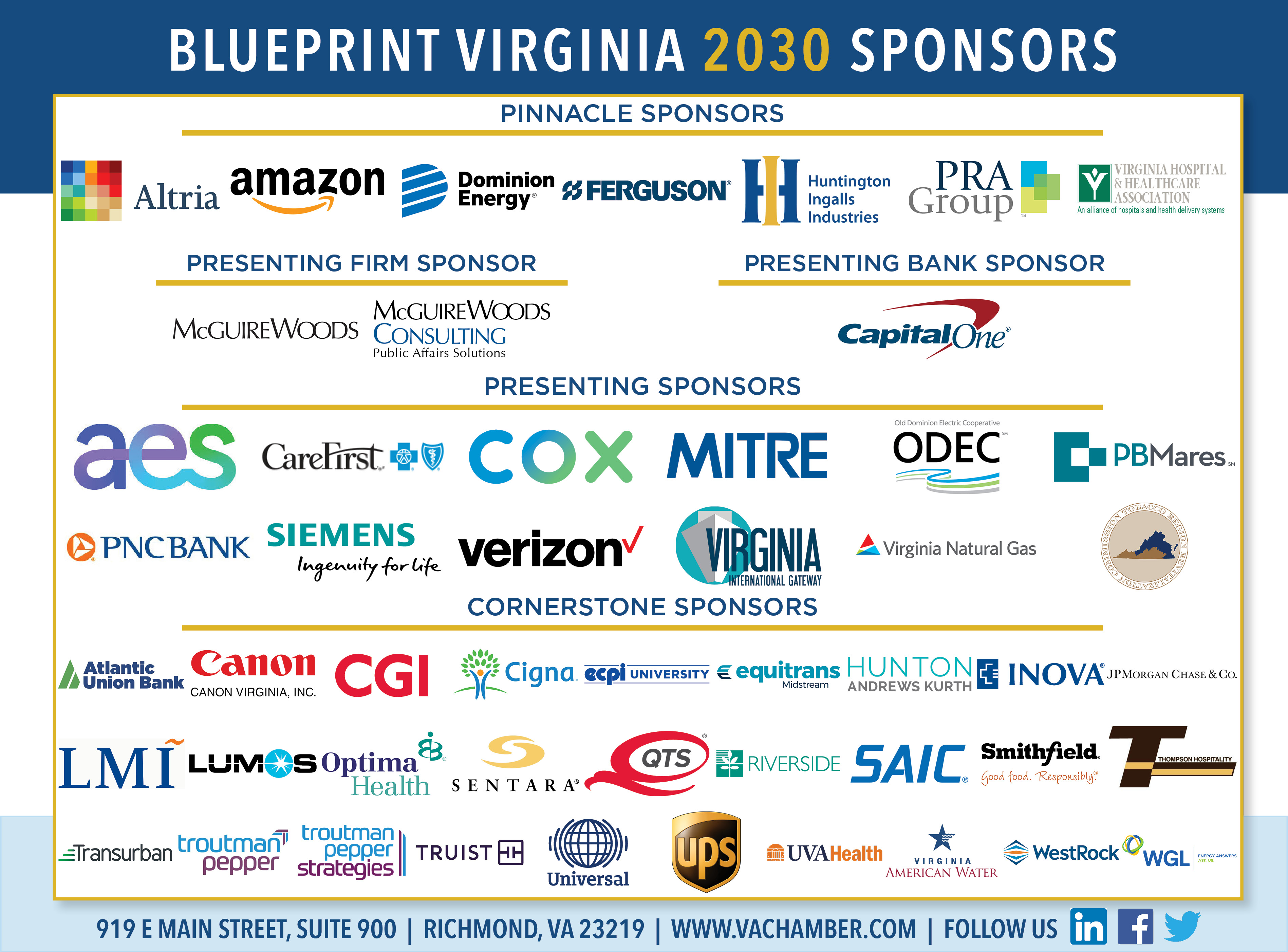 Blueprint Virginia 2030 Sponsor Page